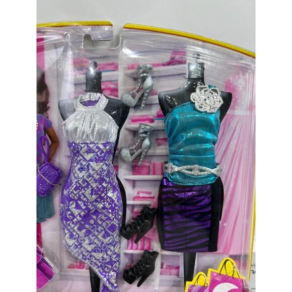 Barbie Night Looks Fashion Assortment - 2 Outfits & Accessories New In Box - Picture 2 of 8